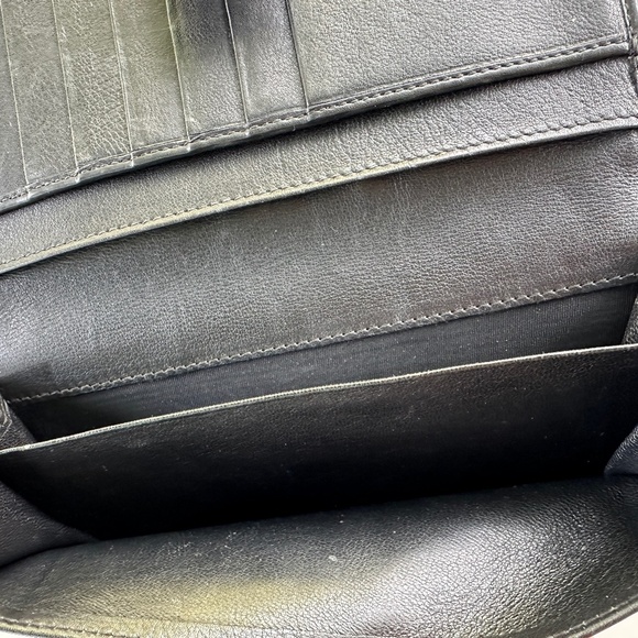 Gucci Guccima Embossed Black Leather Bifold Wallet Auntentic - Picture 8 of 12